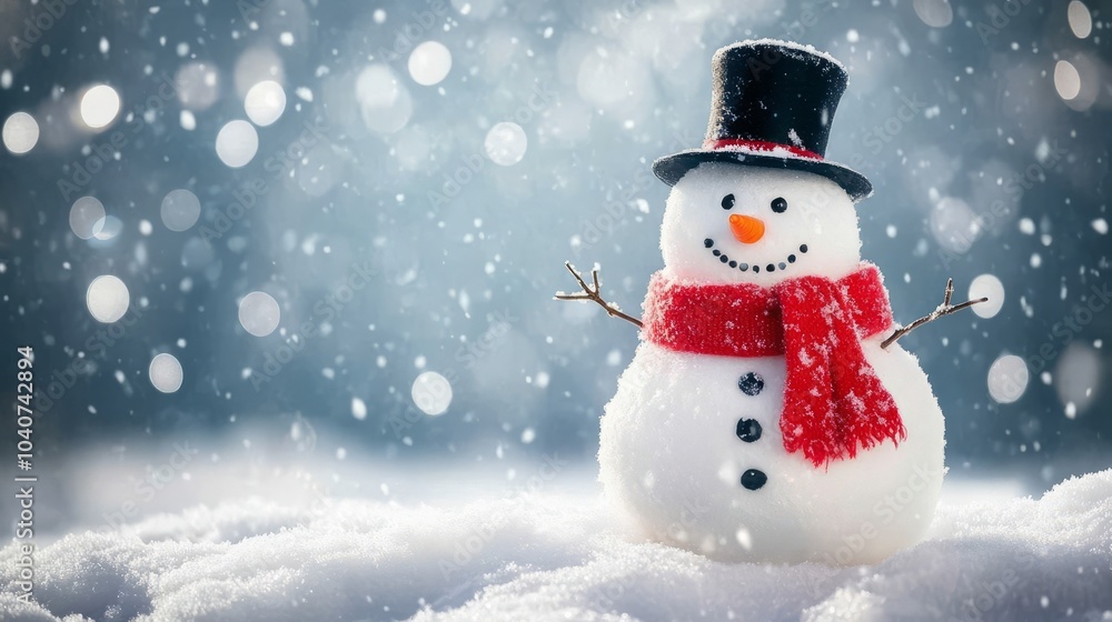 snowman with smiling face in the park. snowman with smiling face in the park.