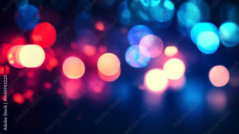 Obraz premium Abstract Background with Blurred Police Lights in Motion
