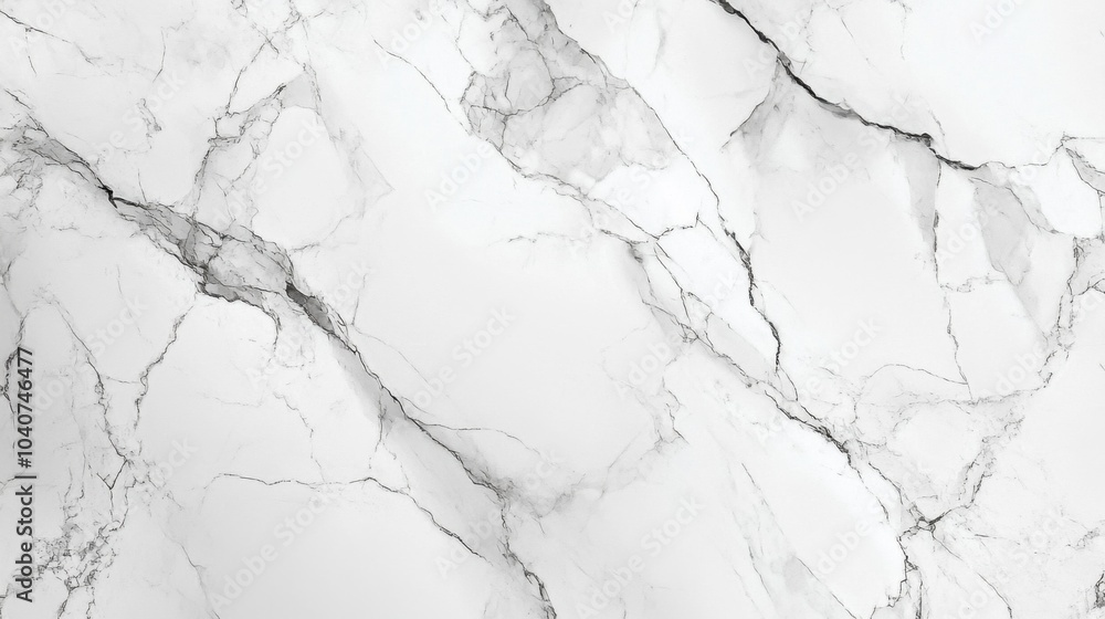 A close-up of a white marble surface with gray veining. A close-up of a white marble surface with gray veining.
