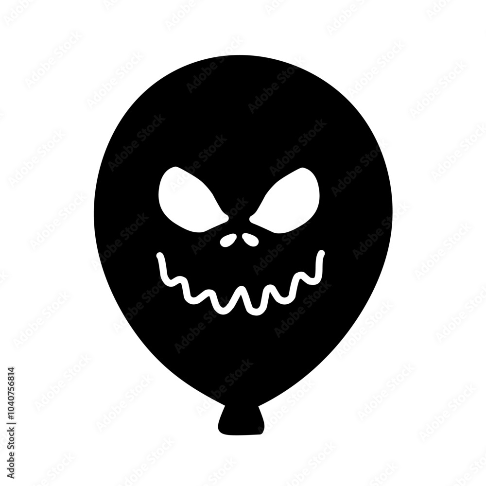 Balloon Icon with Halloween Theme Face Expression, Halloween Horror Balloon Illustration, Hand Drawn Halloween Balloon, Scary Face Horror Theme Balloon Icon Balloon Icon with Halloween Theme Face Expression, Halloween Horror Balloon Illustration, Hand Drawn Halloween Balloon, Scary Face Horror Theme Balloon Icon