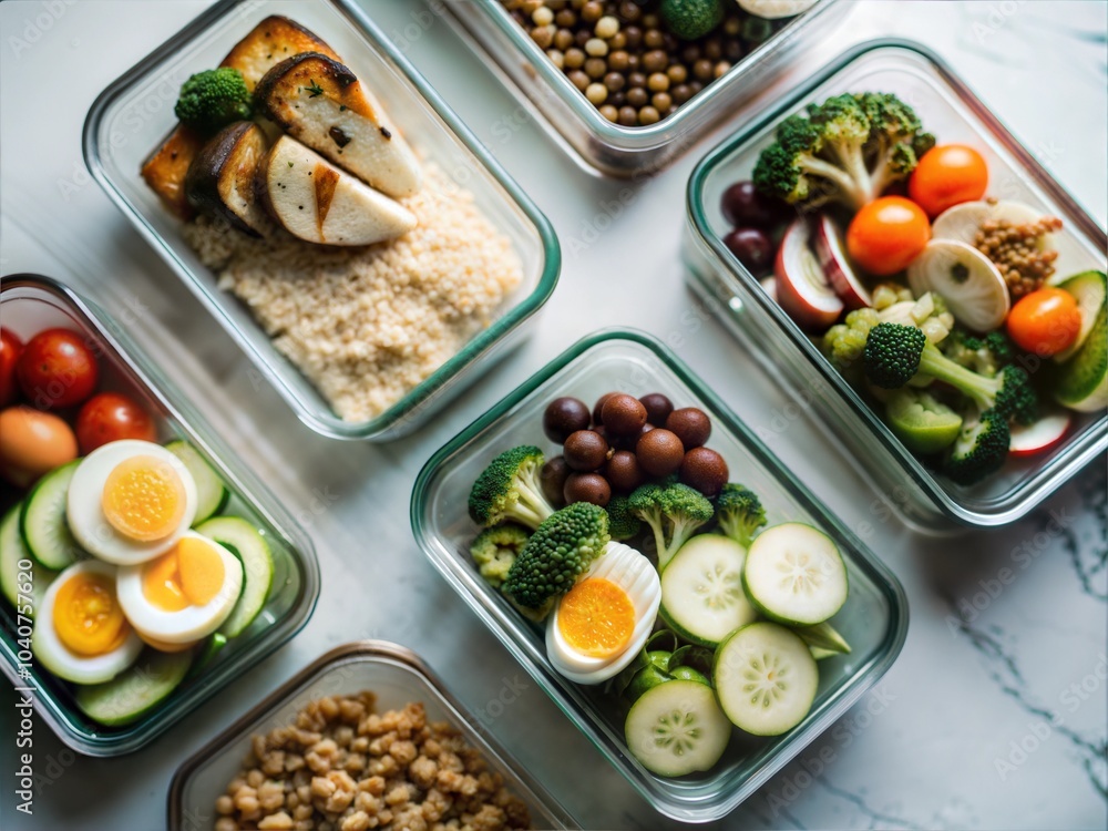 Healthy Meal Prep with Colorful Fruit and Yogurt Parfaits Healthy Meal Prep with Colorful Fruit and Yogurt Parfaits