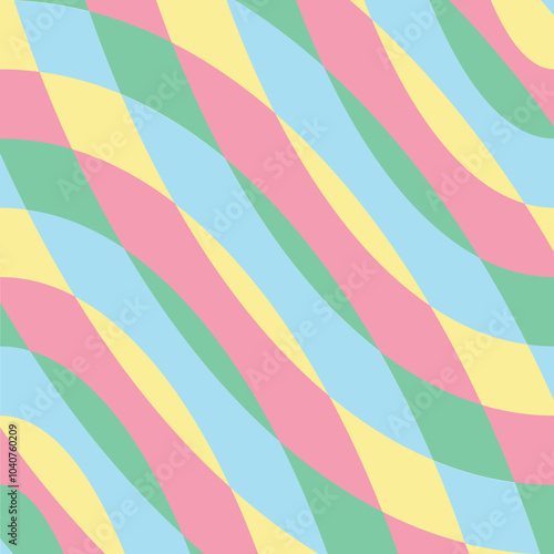 Hand drawn colour blocked pattern illustration
geometric