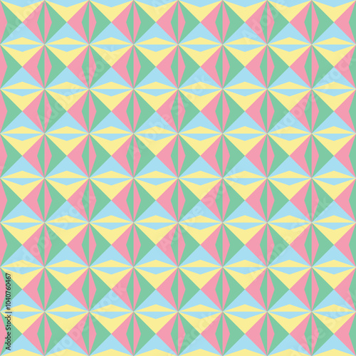 Hand drawn colour blocked pattern illustration
geometric