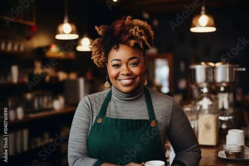 Portrait of a body positive female small business owner