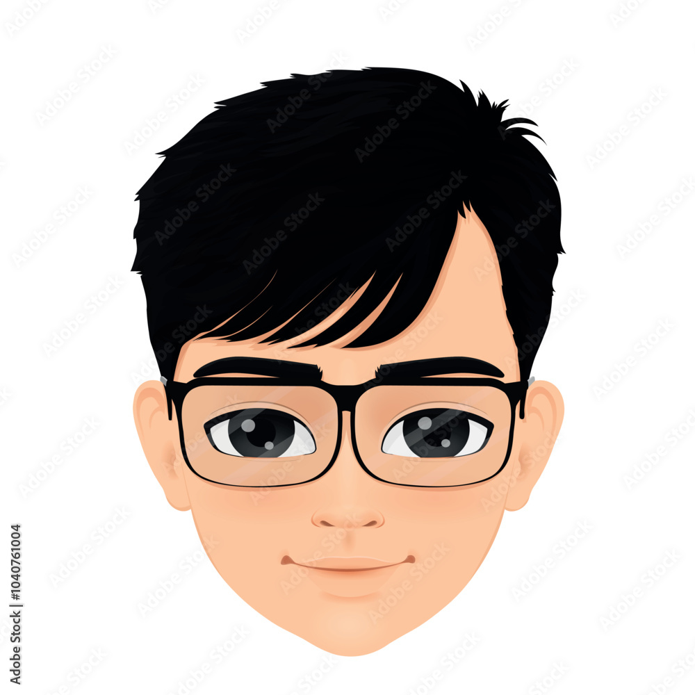 Portrait of cute boy with glasses Portrait of cute boy with glasses