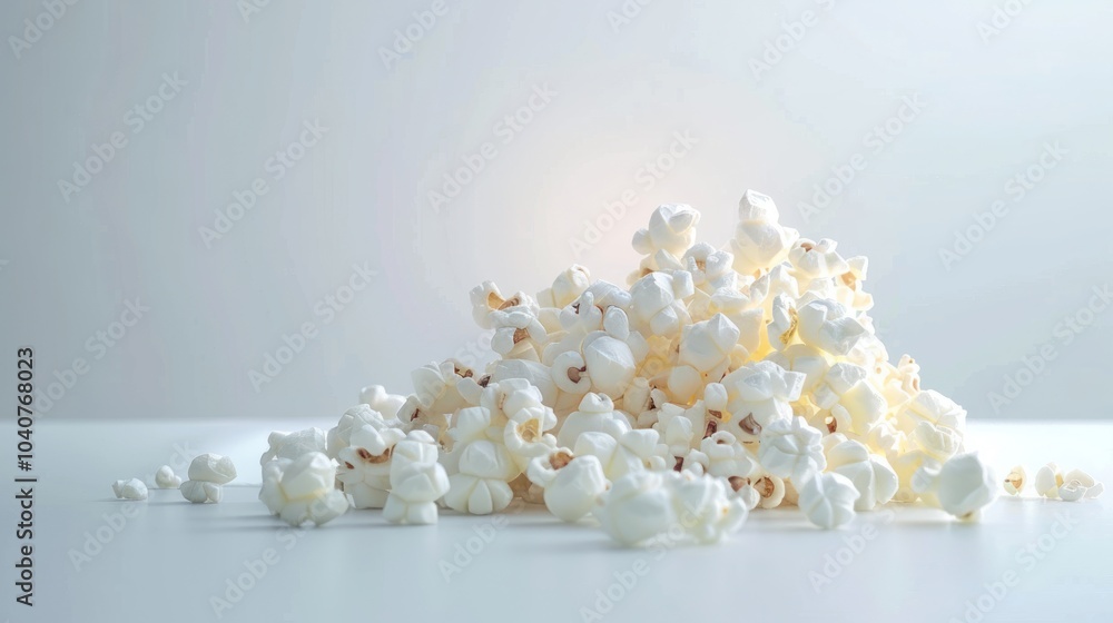 Popcorn on white background Popcorn on white background