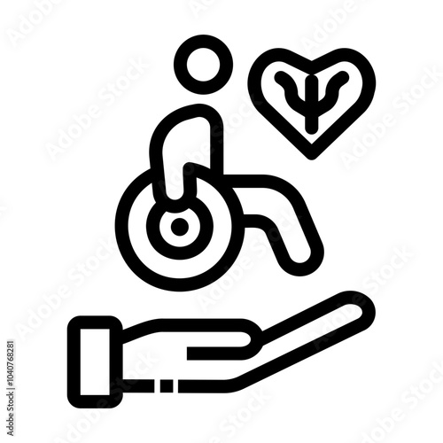 occupational therapy care Line Icon