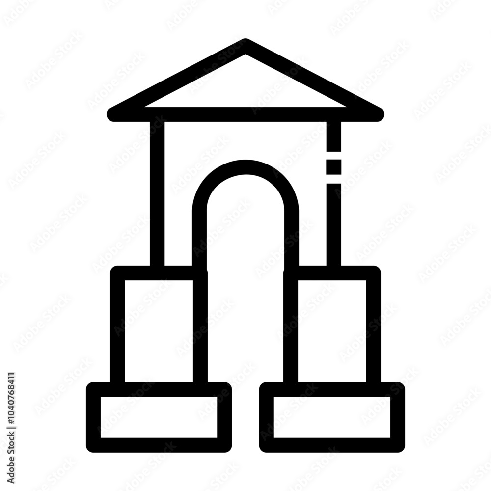 building blocks toys Line Icon building blocks toys Line Icon