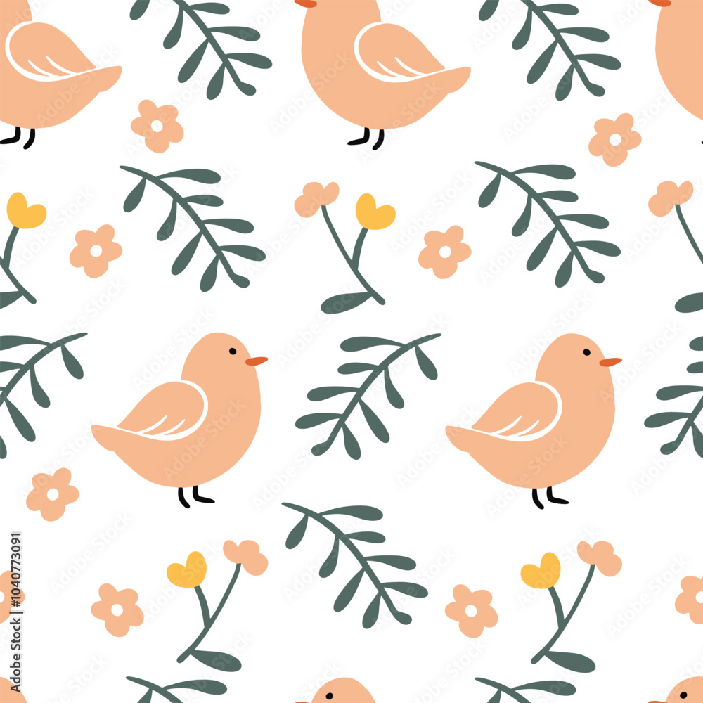 Seamless Easter vector pattern for decoration Seamless Easter vector pattern for decoration