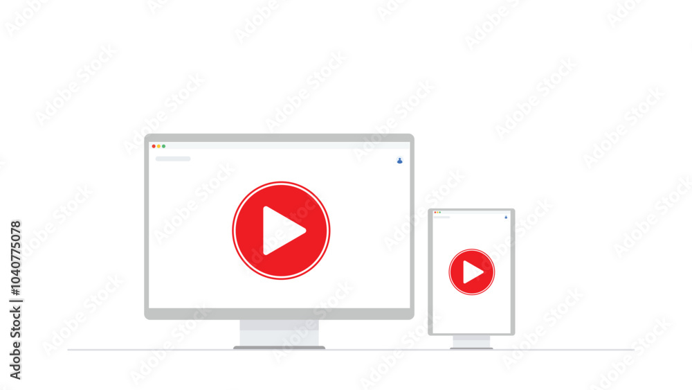 computer monitor watching videos , relaxed and calm isolated on a white background suitable for website design and mockup design computer monitor watching videos , relaxed and calm isolated on a white background suitable for website design and mockup design