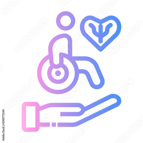 occupational therapy care Line Gradient Icon