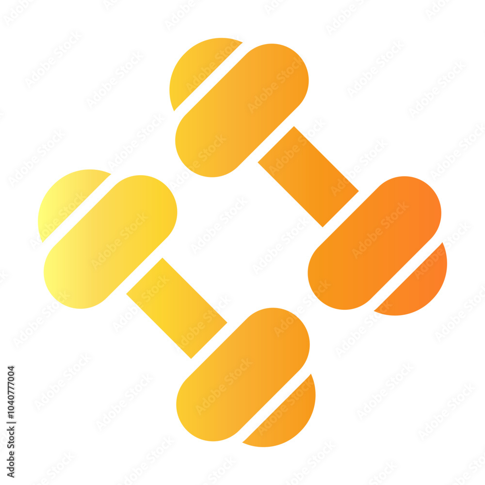 therapy barbell Gradient icon therapy barbell Gradient icon