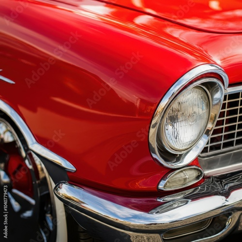 vintage car headlight