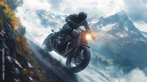 Husqvarna Svartpilen Riders Conquering Majestic Alpine Landscapes