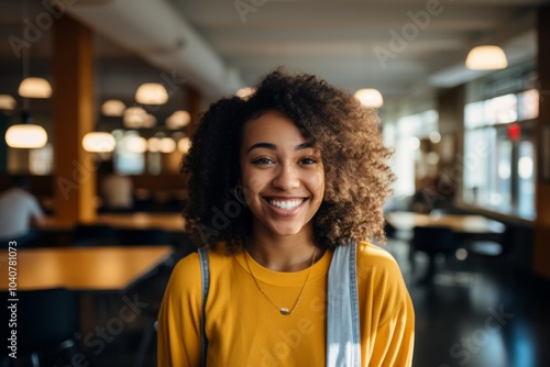 Smiling portrait of a young female student