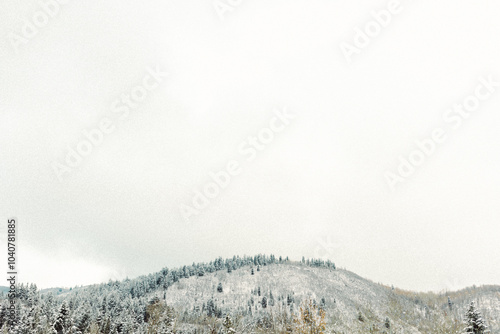 Snow covered mountains