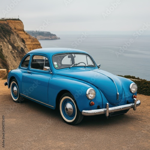 old car on the beach