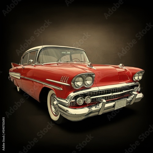 classic red car