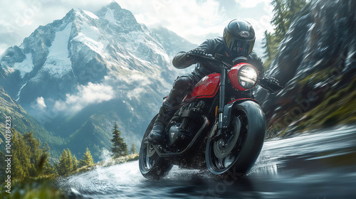 Husqvarna Svartpilen Riders Conquering Majestic Alpine Landscapes