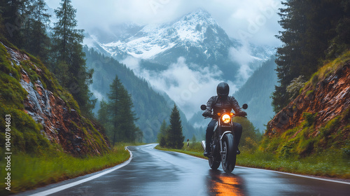 Husqvarna Svartpilen Riders Conquering Majestic Alpine Landscapes