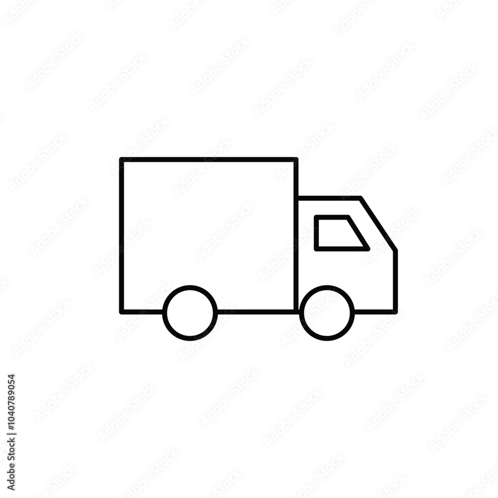 Truck icon. Freight, delivery symbol. Vector illustration. Truck icon. Freight, delivery symbol. Vector illustration.