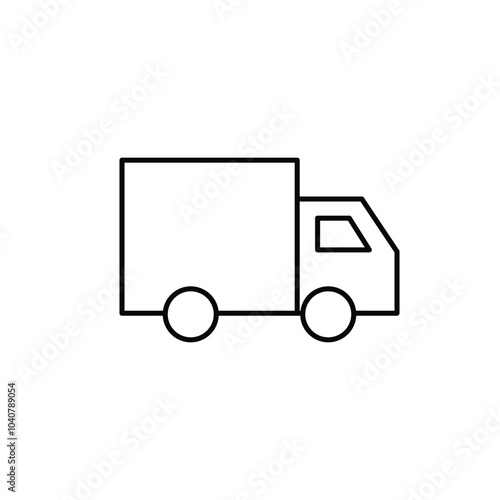 Truck icon. Freight, delivery symbol. Vector illustration.