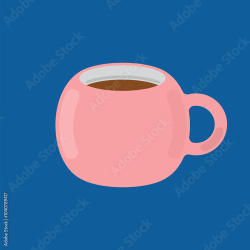 Coffee or tea cup mug icon. Vector illustration.