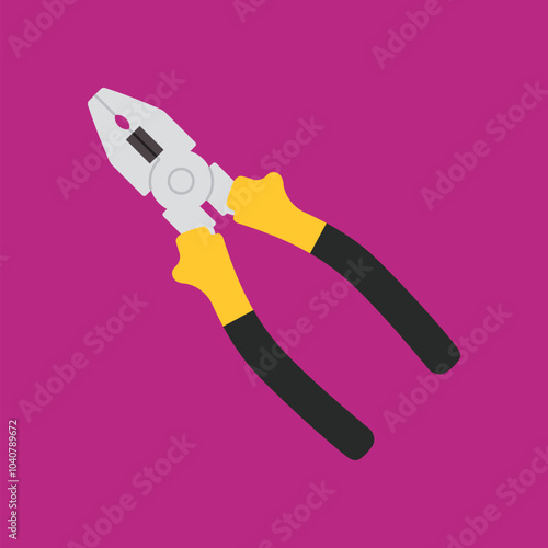 Pliers tool icon. Vector Illustration.