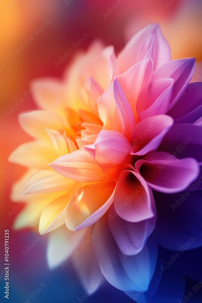 A vibrant and colorful flower with delicate petals and a stunning design. A vibrant and colorful flower with delicate petals and a stunning design.