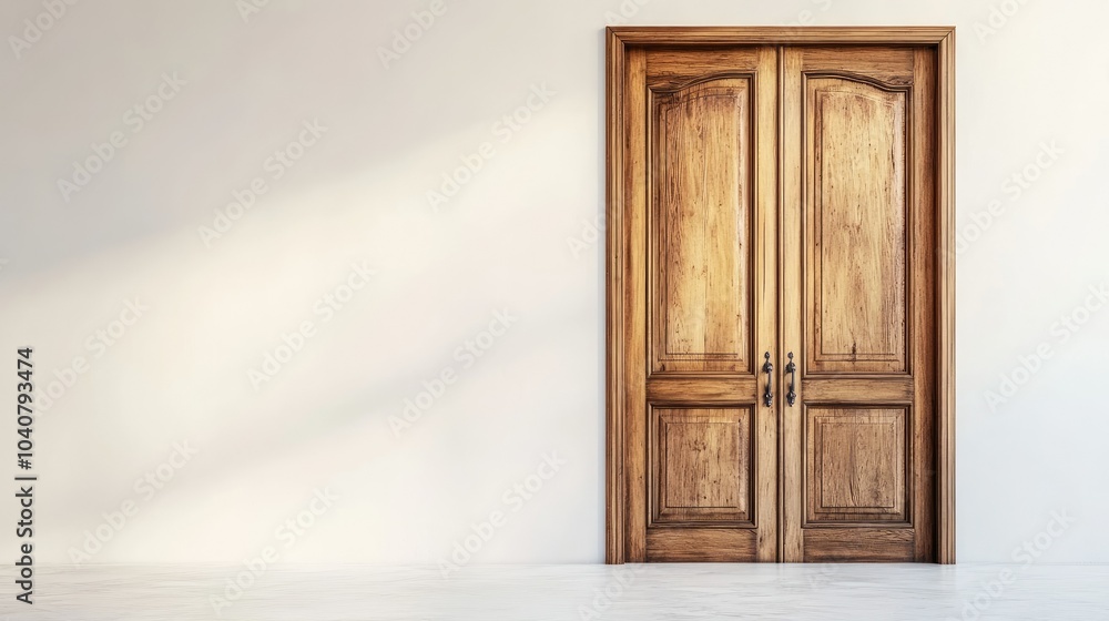 Stunning Double Wooden Door with Intricate Design Stunning Double Wooden Door with Intricate Design