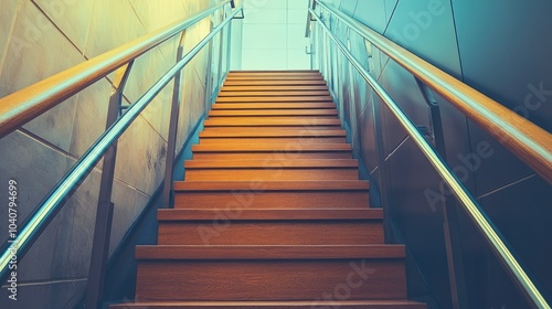 Stunning Architectural Shot of a Modern Staircase