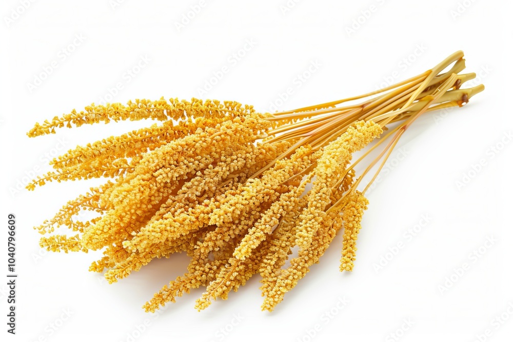 Yellow Amaranthus Flower Isolated on White Background. Golden Amaranthus Yellow Amaranthus Flower Isolated on White Background. Golden Amaranthus