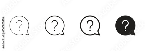 Question mark icon vector. customer support icon symbol
