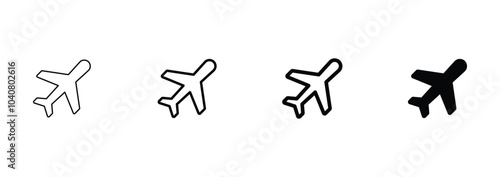 Airplane icon. Plane symbol. Air plane icon vector illustration