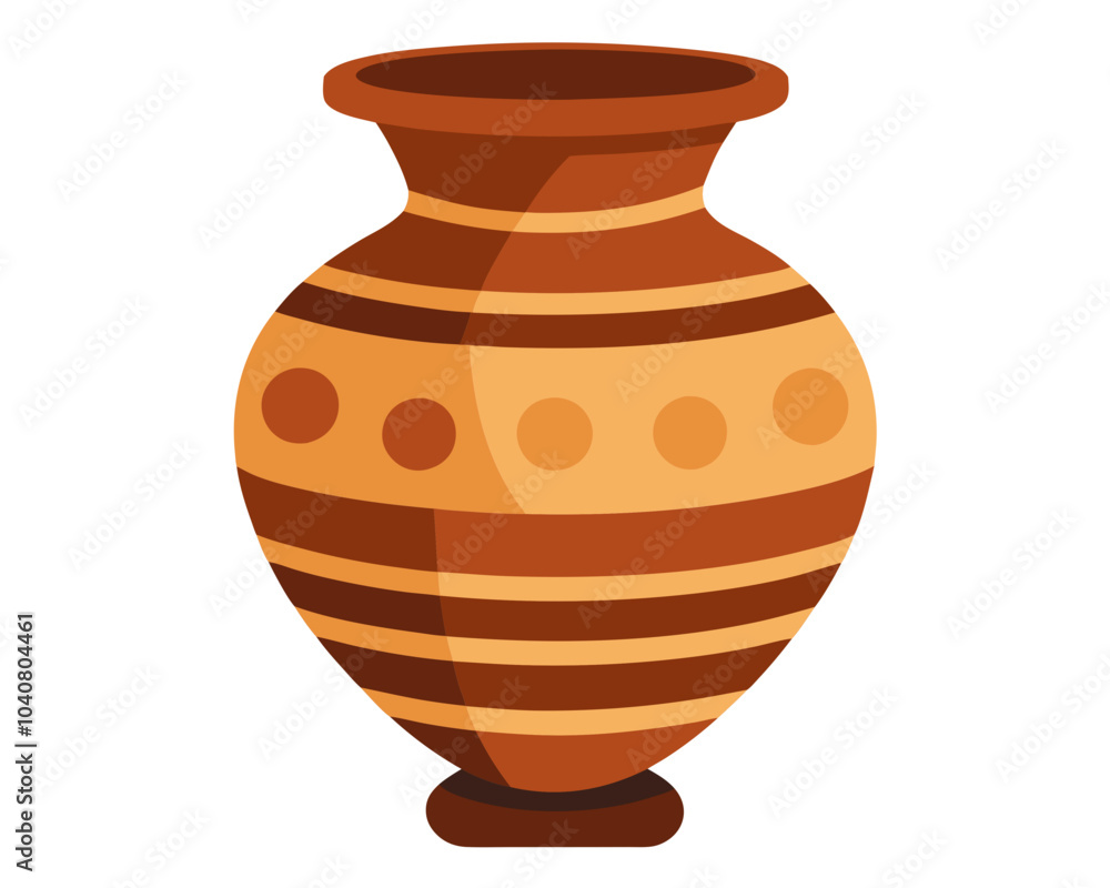 beautiful clay vase on vector art illustration beautiful clay vase on vector art illustration