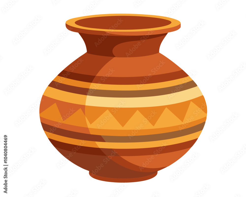 beautiful clay vase on vector art illustration beautiful clay vase on vector art illustration
