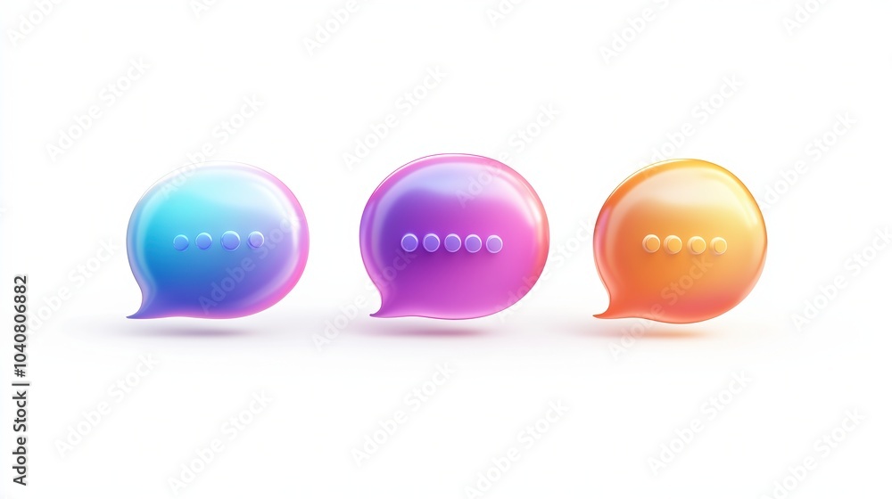 Colorful Chat Bubbles Representing Various Ai Language Processing Conversations In A Modern Digital Environment Colorful Chat Bubbles Representing Various Ai Language Processing Conversations In A Modern Digital Environment