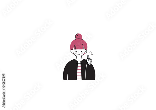 助言をする女の子