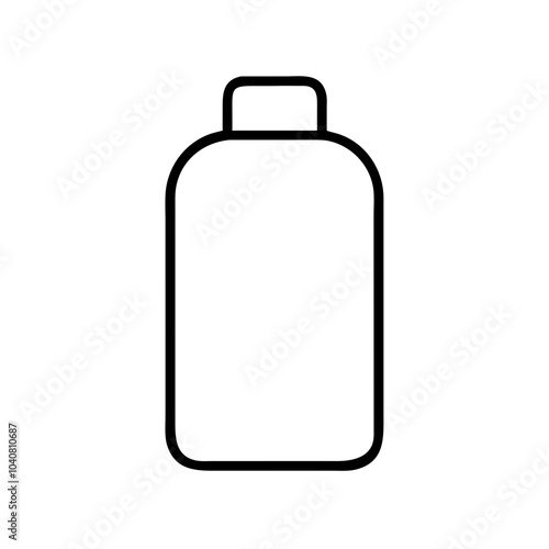 Minimalistic Bottle Outline