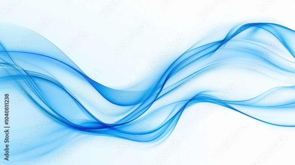 Blue Waves Abstract Background: A Serene Digital Art Expression Blue Waves Abstract Background: A Serene Digital Art Expression