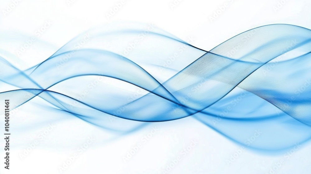 Blue Waves Abstract Background: A Serene Digital Art Expression Blue Waves Abstract Background: A Serene Digital Art Expression