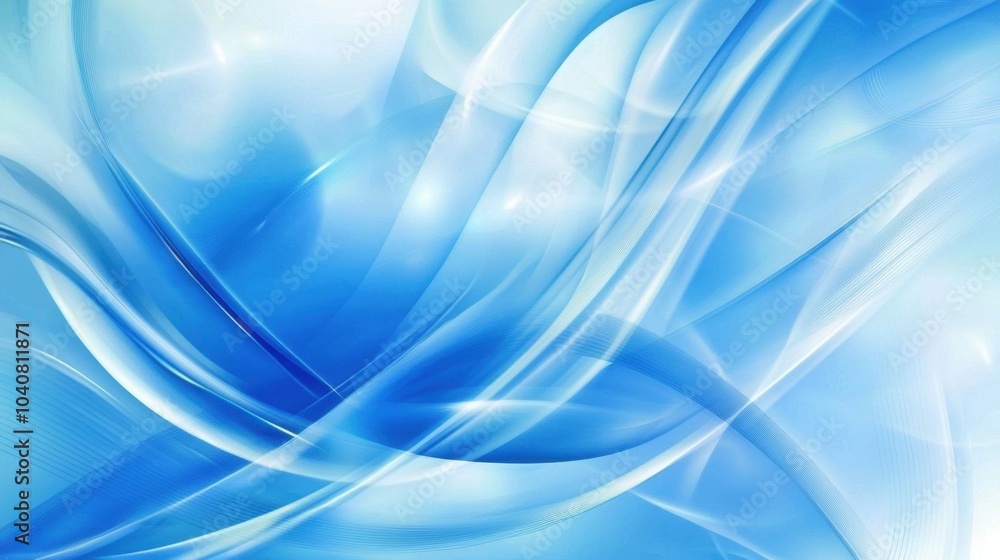 Blue Waves Abstract Background: A Serene Digital Art Expression Blue Waves Abstract Background: A Serene Digital Art Expression