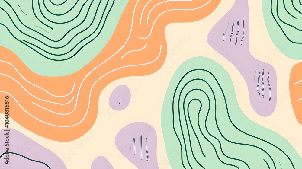 Calming Abstract Pattern of Fluid Movement Calming Abstract Pattern of Fluid Movement