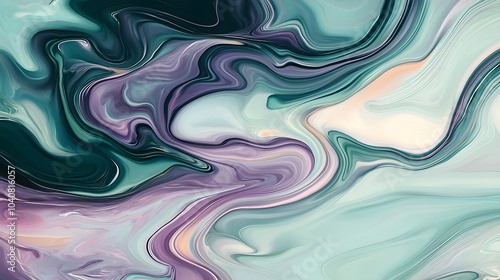 Calming Fluid Abstract Pattern Swirls for Relaxation