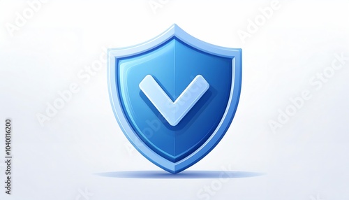 Free Download A blue shield icon with a checkmark symbolizes security, protection, and trustworthiness in digital environments, representing defense against threats. - GFXLoad