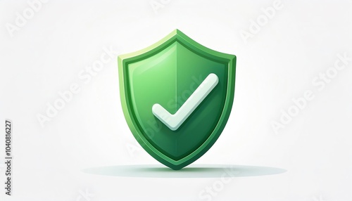 A green shield with a checkmark symbolizing security, protection, and trust in digital or physical contexts. Free Download A green shield with a checkmark symbolizing security, protection, and trust in digital or physical contexts. - GFXLoad