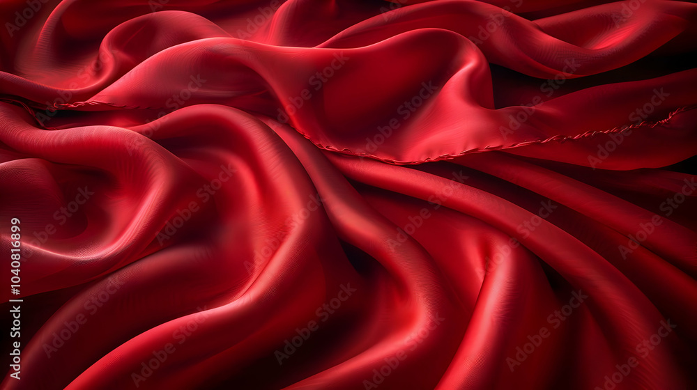Red Silk Fabric Abstract Background Red Silk Fabric Abstract Background