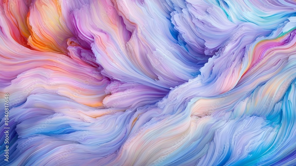 Soft Fluid Waves in Pastel Colors Soft Fluid Waves in Pastel Colors