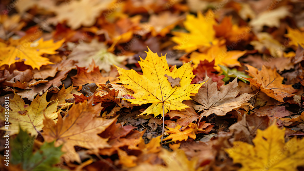 Captivating Display of Autumn Leaves Showcasing Vibrant Colors in a Serene Setting Captivating Display of Autumn Leaves Showcasing Vibrant Colors in a Serene Setting