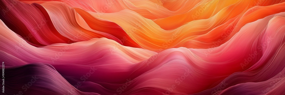 A photograph of an abstract, wavy pattern in shades of red and pink A photograph of an abstract, wavy pattern in shades of red and pink
